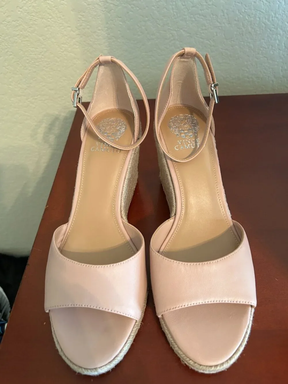 Vince Camuto Felyn Espadrille Wedge Sandal - Pale Peony - Size 11 - NWT